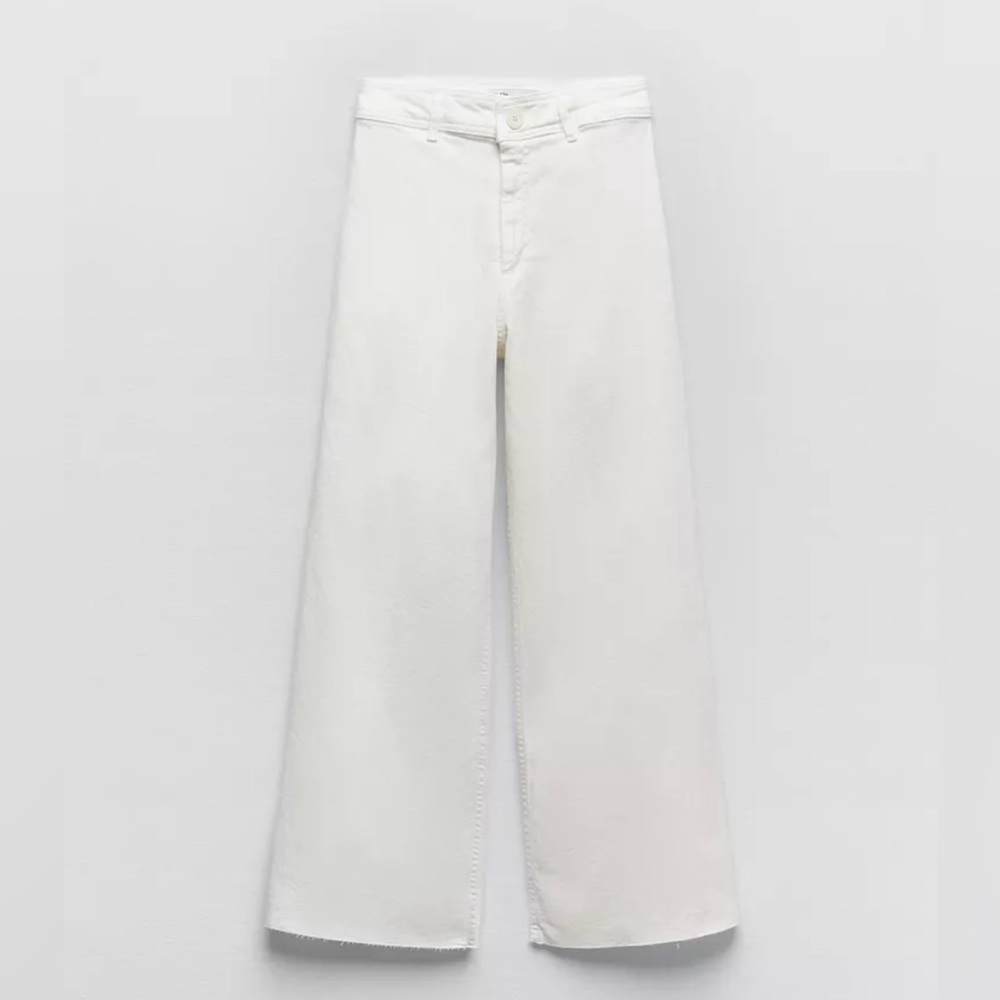 Zara Marine Straight Jeans (White)